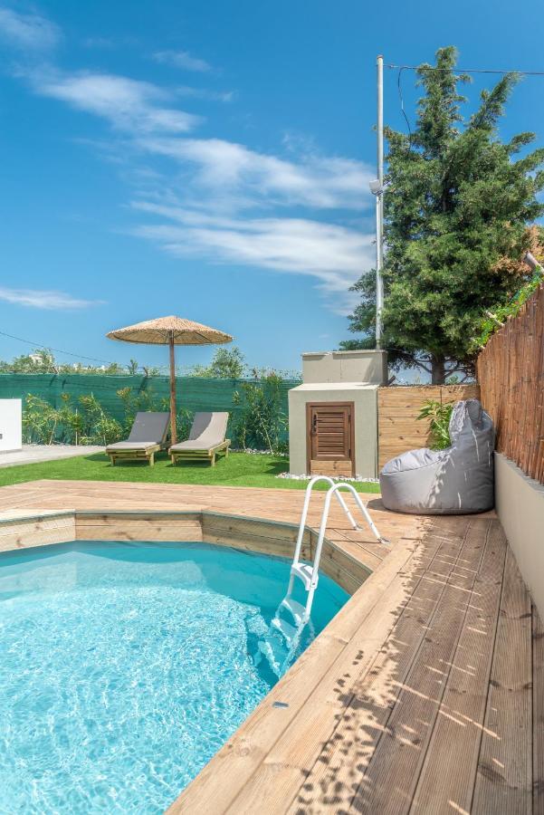 Cozy House With Pool Near Beach Gazi Exteriör bild