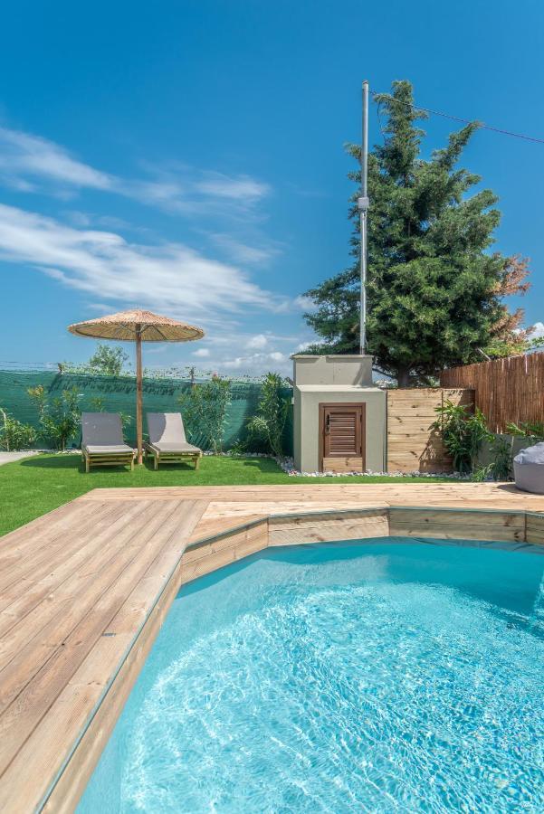 Cozy House With Pool Near Beach Gazi Exteriör bild