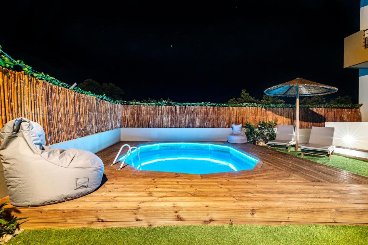 Cozy House With Pool Near Beach Gazi Exteriör bild